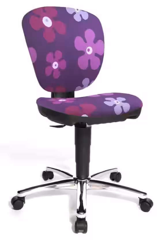 Kinderstuhl Drehstuhl Kiddi Star Blume lila von Top Star EAN:4014296523989
