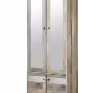 Garderobenschrank BONANZA mit Spiegel - Driftwood Nachbildung EAN:4250314530885