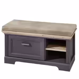 Garderobenbank Flurbank JASMIN Farbton Graphit inkl. Kissen EAN:4250314544028