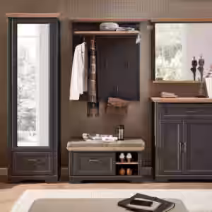 Garderobenset JASMIN GH80 Farbton Graphit und Artisan Eiche 5-teilig EAN:4250314544035