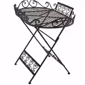 Klapptisch Tabletttisch COVELO in Eisen antik braun lackiert EAN:4250983101652