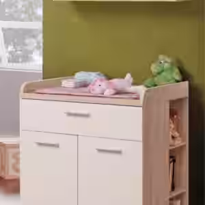 Wickelkommode Winnie komplett mit Aufsatz und Regalen EAN:4250983102659