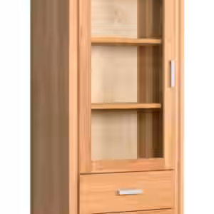 Mini Vitrine Genf 1-türig links - Kernbuche Massivholz geölt EAN:4250983105209