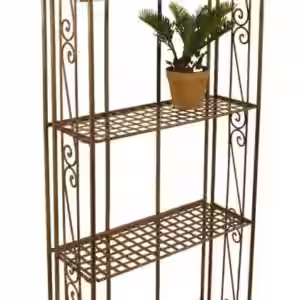 Regal Eisenregal MARIELLA klappbar dunkelbraun lackiert