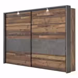 Schwebetürenschrank CLIF Binou 270 + Passepartoutrahmen Old Wood-Optik EAN:4250983121100