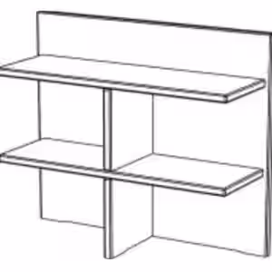 Nischenregal Ansatzregal für Wickelkommode VITA Kiefer massiv EAN:4251707123981