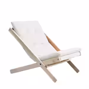 Design Klappsessel BOOGIE Polsterauflage NATURAL Gestell Buche EAN:5713655019611
