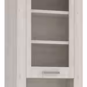 Hängevitrine DURO 1 Glastür Hängeschrank Optik Pinie weiß antik EAN:5904767864392