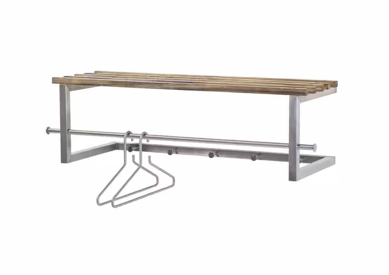 Spinder Garderobe Wandgarderobe Rezzo Edelstahl Walnuss EAN:8712077090915