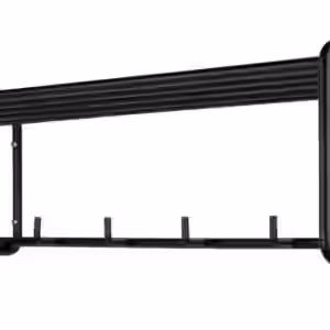 Wandgarderobe CLINT 2 Metall Schwarz lackiert mit Hutablage EAN:8712077105725