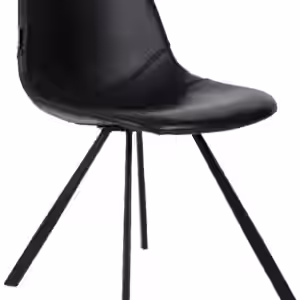 Esszimmerstuhl FRANKY Kunstleder Vintage schwarz von DutchBone EAN:8718548026551