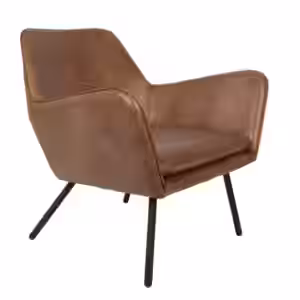 Retro Sessel BON Kunstleder Vintage Braun EAN:8718548030831