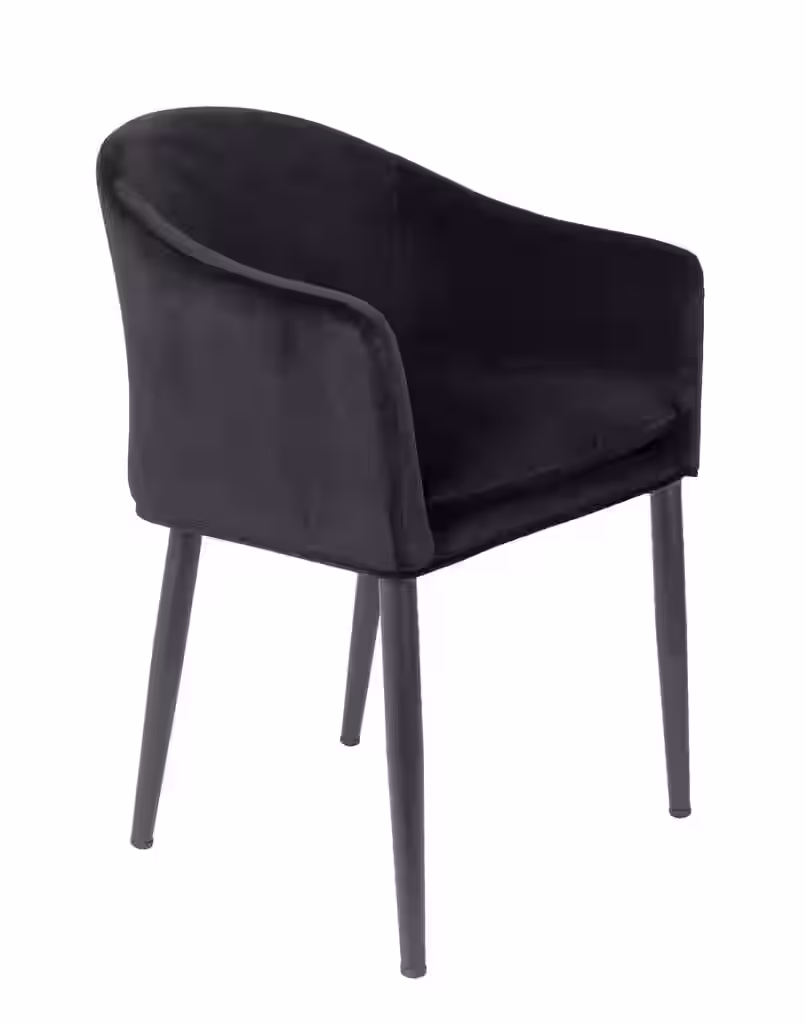 Esszimmerstuhl CATELYN Samtlook Schwarz EAN:8718548038615