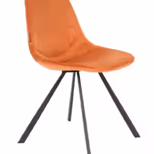 Esszimmerstuhl FRANKY VELVET Samt Orange von DutchBone EAN:8718548040458