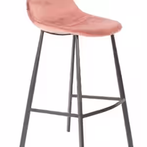 Barhocker FRANKY VELVET Samt Rosa von DutchBone EAN:8718548040502