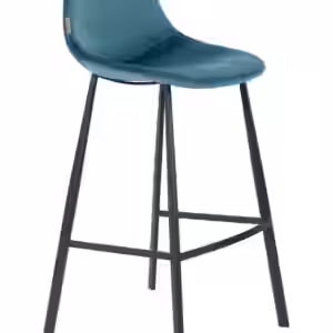 Barhocker FRANKY VELVET Samt Petrol von DutchBone EAN:8718548040526