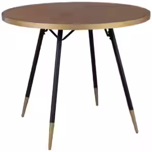 Esstisch DENISE Ø 91 cm mit runder Platte Walnussfarbig EAN:8718548048744