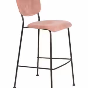 Barhocker BENSON PINK von ZUIVER mit trendigen Cordstoff EAN:8718548048942