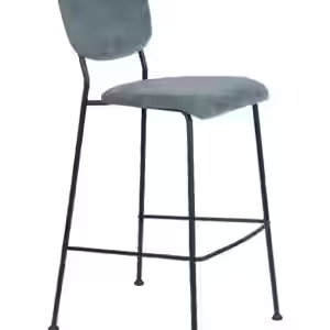 Barhocker BENSON GREY BLUE von ZUIVER mit trendigen Cordstoff EAN:8718548048973